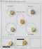 DG96-00340B / DG69-00197A Stove Gas Range Conversion Kit, Gas Stove Repair and Replacement Part, Brass