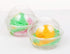 Golden Apple, 3.5oz-30sets Clear Plastic Cups for Ice Cream, Snack Bowl with Dome Lids