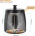 Large Outdoor Cigarette Ashtray with Lid, Smokeless Stainless Steel Ash Trays, Covered Windproof Smell Proof Ashtrays
