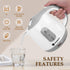 Aigostar 1L Small Electric Kettle, 1100W Portable Tea Kettle with Automatic Shut-Off, BPA-Free, Grey