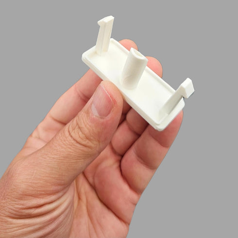 Microwave Button Replacement for KitchenAid/Whirlpool Models - Rectangular Door Eject Button (White)