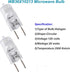 4 Pack WB36X10213 Bulbs for GE Halogen Microwave Oven, 120V 20W Replacement Bulbs, WB25X10019, WB08X10050