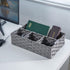 Toilet Paper Basket for Tank Topper, Woven Storage Box Cube Container, Grey 1pc