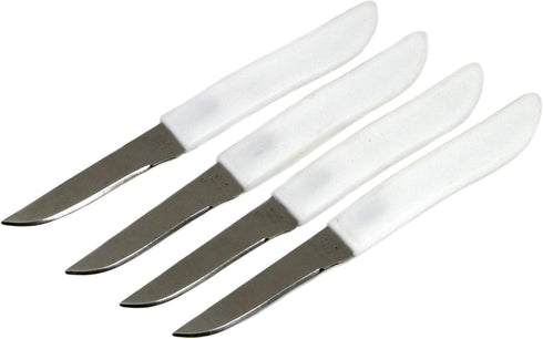 Chef Craft Select Paring Knife Set, 4 Piece Set, 2.5 Inch Blade, 6 Inches Length, Stainless Steel/Black