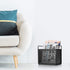 Magazine Rack, File Holder Organizer Bin for Magazines, Books, Newspapers, Tablets in Home Office, Black