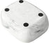 Countertop 2 MyGift Modern White Resin Sponge Holder for Kitchen Sink, Dish Sponge Holder with Compartments and Marble