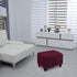 Ottoman Cover, Stretch Rectangle Velvet Ottoman Slipcovers of Foot Stool for Living Room, Folding Storage Furniture