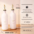 16oz Set, Set 2 (16oz HOMCDALY Olive Oil Dispenser for Kitchen, Glass Oil Bottles with Bamboo Tray, Gold Oil&Vinegar
