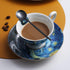 Black Coffee Spoons Set of 6, Kyraton Stainless Steel 5.1" Titanium Plating Demitasse Spoons, Dishwasher Safe