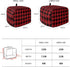 Merry Christmas Toaster Cover 2 Slice, Red and Black Buffalo Plaid Toaster Oven Cover