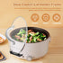 EMVANV Slow Cooker Lid Holder, 2pcs Stainless Steel Pot Rack with Silicone Sink, Keeps Countertop No Mess