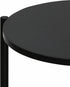 2-Tier 11.57 8.16 4.36 inches, Furinno Besi Modern Tall Round Side End Table with Sturdy Metal Legs, (W) x (H) x (D)