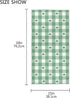 senya St. Patrick's Day Hand Towels, Green White Gingham Pattern, Highly Absorbent for Bathroom - Shamrocks