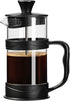 PARACITY French Press Coffee/Tea Maker, 11.8OZ Mini Press with 304 Stainless Steel Filter & Heat Resistant Glass