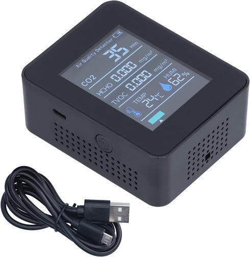 Detector Test Kit for Home: Wide Range Applications for Temperature and Humidity (Black)
