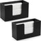 CMLKLZD 2 Pack Paper Towel Dispenser Countertop, Wooden Folded Paper Hand Towel Holder