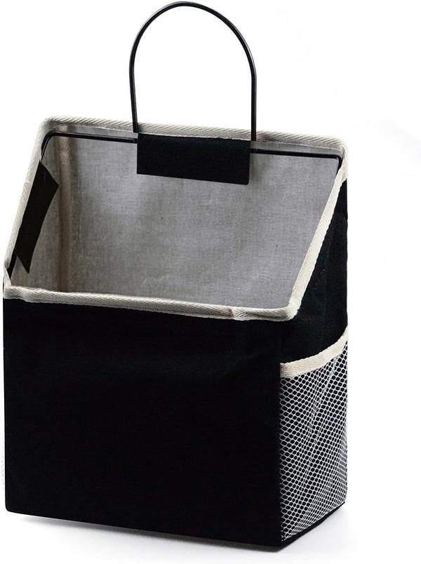 Fantasyon Wall Hanging Storage Bag, Waterproof Over The Door Closet Organizer for Bedroom, Bathroom, Black