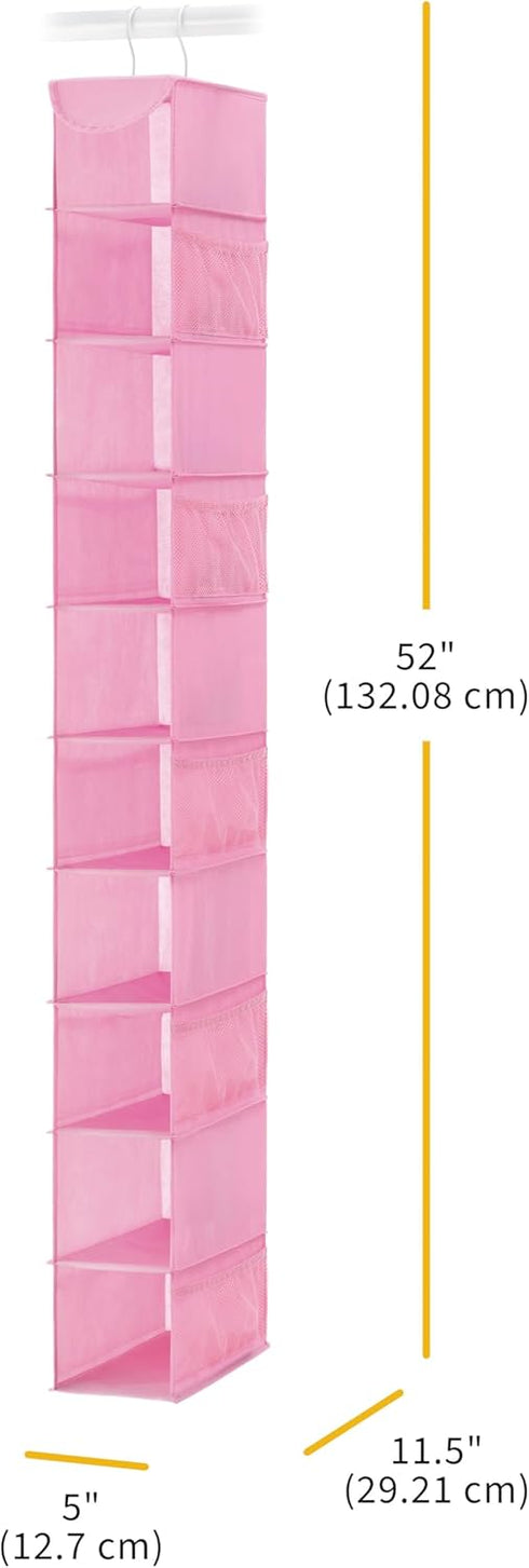 Pink Hanging Shoe Organizer by Whitmor - Space-Saving Storage Solution