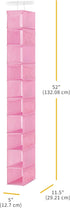 Pink Hanging Shoe Organizer by Whitmor - Space-Saving Storage Solution