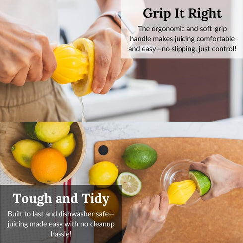 Prepara Juicy Juice Manual Citrus Reamer - Yellow
