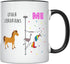YouNique Designs Librarian Coffee Mug, 11 Ounces Unicorn Mug, Library Gifts, Retirement Mugs, Black Handle