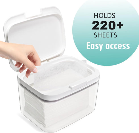Pensino (2 Pack) Laundry Pods Container Laundry Pod Holder with Lid, Laundry Room Storage Container for Detergent Pods
