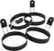 COTEY Large 3.5" Nonstick Egg Rings, Set of 4, Round Crumpet Ring Mold for Cooking