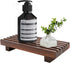 Small Kitchen Sink Soap Tray for Counter Dish Soap Dispenser, Wooden Risers Stand for Bathroom Decor