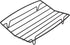 TreeLen Roasting Rack for Roasting Pan, V Shape Non-Stick Wire Rack, 10×8" Black for Cooking and Grilling
