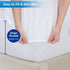 Waterproof Mattress Pad Protector - 100% Organic Cotton Hypoallergenic Breathable Mattress Pad Cover