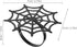 FRCOLOR 4pcs Metal Spider Web Napkin Holder, Halloween Napkin Rings for Festival Parties Weddings