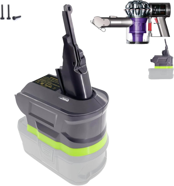EID V7/V8 Adapter for Dyson, Ryobi 18V Battery Converted to Fit Dyson V7 V8 Animal Absolute Motorhead Pro Trigger