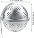 Spice Ball Extra Large for Cooking, Tea Infuser, Stainless Steel Tea Ball Strainer Spice Infuser, Soup Seasonings Seperation Basket with Extended Chain Hook for Brewing Tea Spices Seasonings