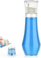 BTIFU Glass Mouthwash Dispenser for Bathroom, 8.8 oz Refillable Mouthwash Container With Lid