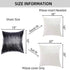 Juya Delight Throw Pillow Case, Set of 2 Sparkly Cushion Covers for Couch Sofa Home Decorative, 18x18 inches, Black