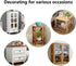17.7 39.4inches) Bedside Table Cloth with Tassel Small Table Cover for Nightstand,Bedside Table TV Microwave (Coffee, *