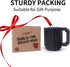 Build-on Brick Coffee Mug, Funny DIY Novelty Cup with Building Blocks for Kids, Men, Women, Xmas Birthday (Cool Black)
