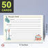Premium Homey Kitchen Recipe Cards – Double Sided | 100Lb Cover Stock | 4" x 6" | 50 per Pack