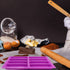 Palksky (2 Pcs) 8 Cavity Rectangle Granola Bar Silicone Mold - Nutrition/Cereal Bar Molds for Chocolate Truffles,