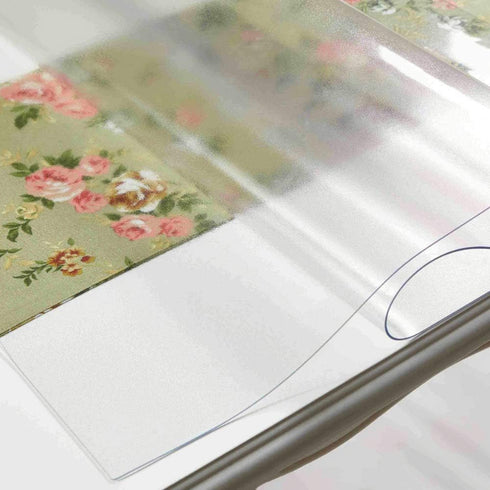 18 28 Inch 1.5mm NECAUX Custom x Frosted Desk Cover Protector, Thick Plastic Desk Pad, Tablecloth for Office Computer