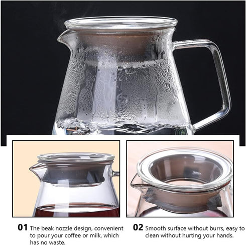 Portable Stove Espumador De Leche – Glass Coffee Pot Replacement 500/650, Teapot for Home Supplies