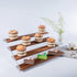 PACKGILO 1 Pack 4 16*10.6*6.3 inches Large Tier Acrylic Display Stand for Figures Wooden Risers Display Case for Craft