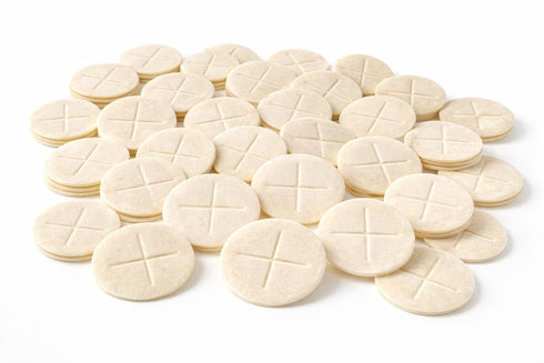 Eucharist Communion Hosts Bread Of Life Altar Bread White Hosts, 2 3/4 Inch, 50 Pieces