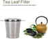 Tea Infuser Mesh Strainer, Extra Fine Stainless Steel with Double Handles for Steeping Loose Leaf Tea and Coffee