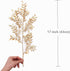 PASYOU Gold Fake Leaves Plants for Christmas Decor, 5 Pack Artificial Shrubs for Indoor Outdoor Decoration