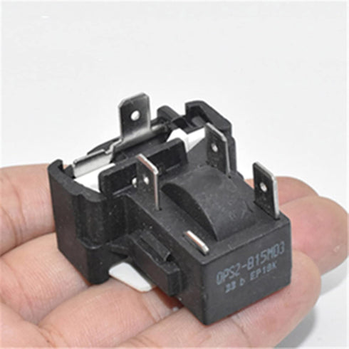 QPS2-B15MD3 3 Pin Refrigerator Compressor PTC Starter Relay Over Load Protector Kit Compatible for Midea Swan