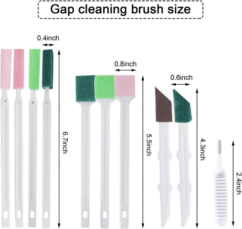 Small Cleaning Brush Tool Kit, Crevice Cleaning Brushes for House Cleaning, Disposable Toilet Brush, Deep Cleaning