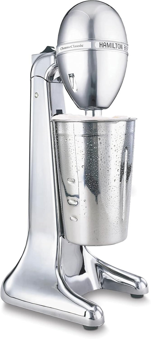 Hamilton Beach DrinkMaster Electric Drink Mixer, Retro Milkshake Maker, 28 oz, Classic Chrome