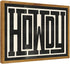 UUENPIH Western Wall Art Howdy Poster, Modern Wall Decor, Southern Home Decor, 16x12 in Unframed Canvas Painting