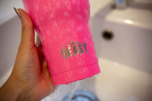 Beast 30 oz Tumbler, Stainless Steel Vacuum Insulated Coffee Ice Cup, Double Wall Travel Flask (Cupcake Pink)